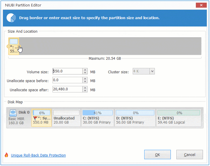 Étendre réservé au système