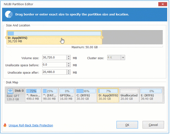 Déplacer le lecteur D
