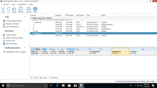 Réduire D vers la gauche