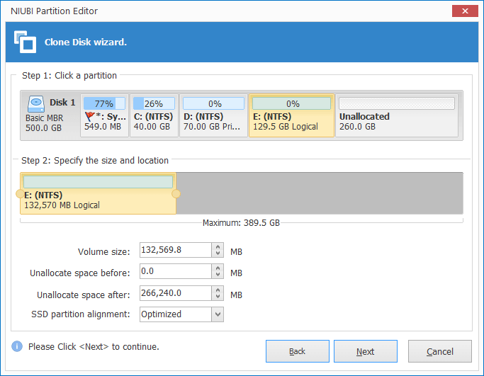 Partition bearbeiten